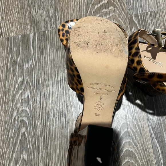Via Spiga leopard heels patent leather size 9 worn once - Picture 6 of 7